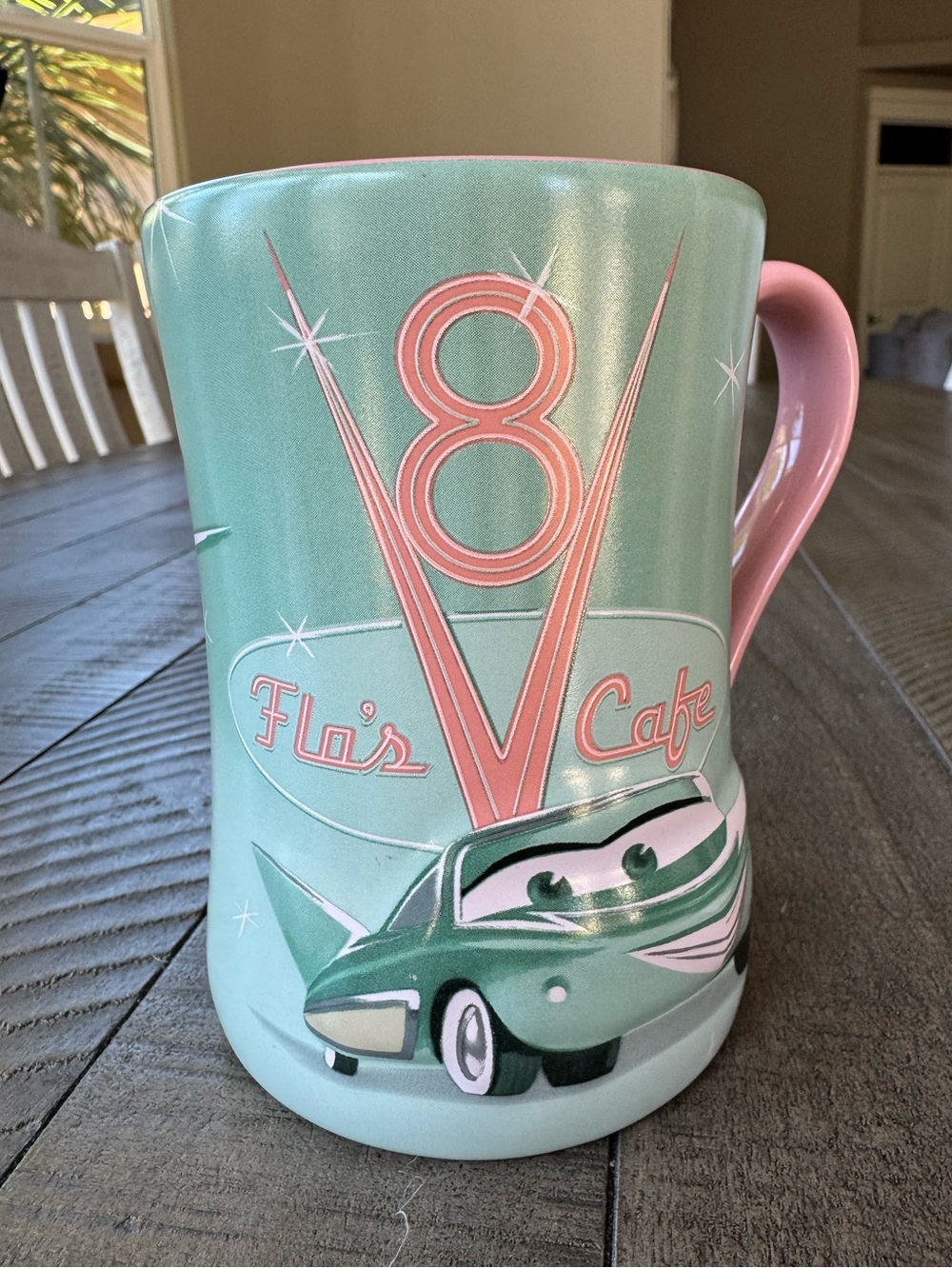 Disney California Adventure Pixar Flo’s V8 Cars Land Mug